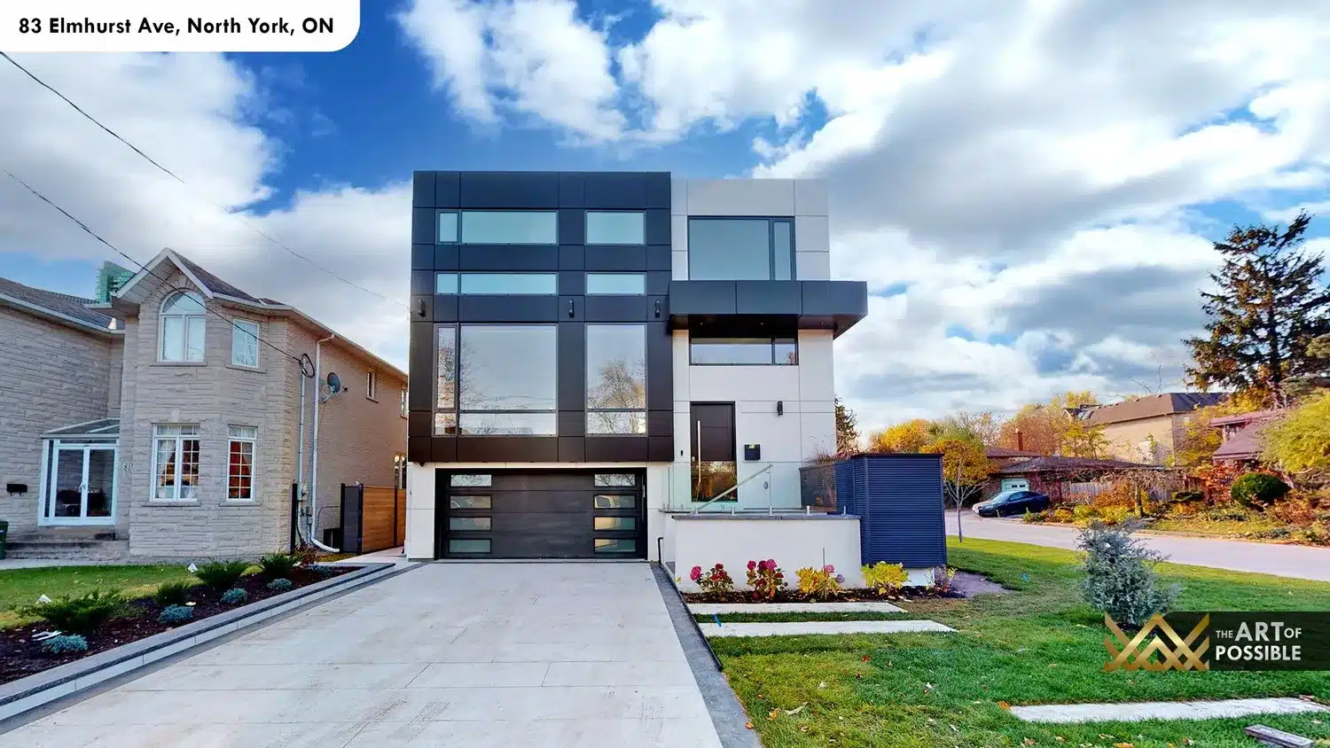 83 Elmhurst Ave North York contemporary exterior three storeys